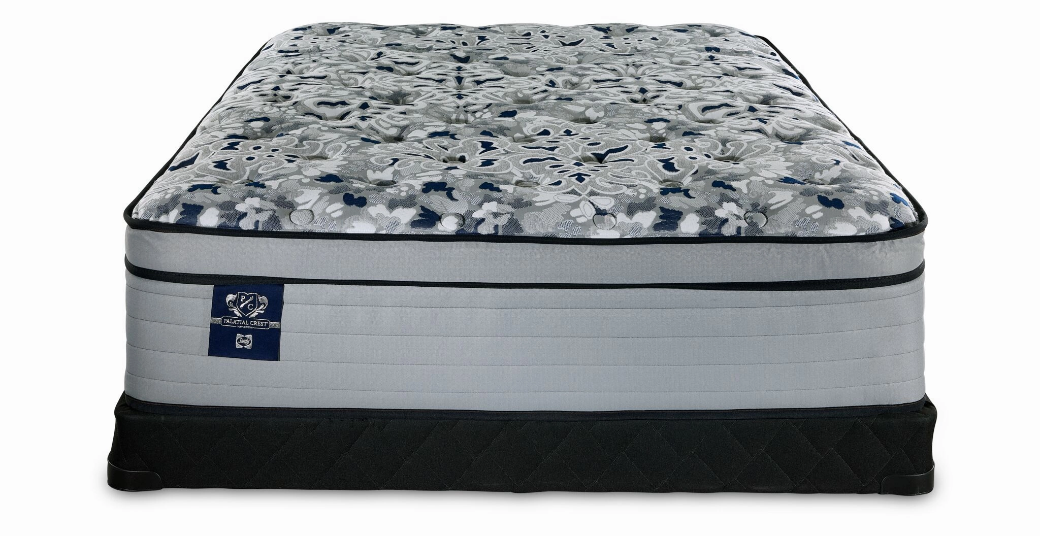 Sealy Posturepedic® Palatial Crest® Kamden II Firm Eurotop Queen Mattress and Low Profile Boxspring Set