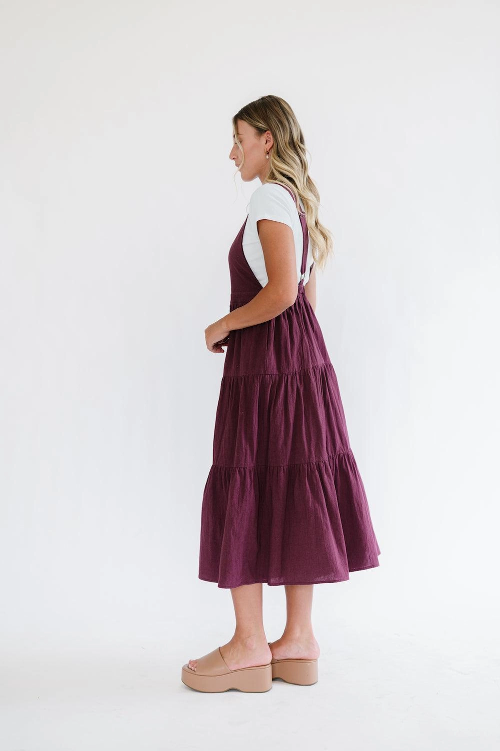 Shay Overall Dress | Plum