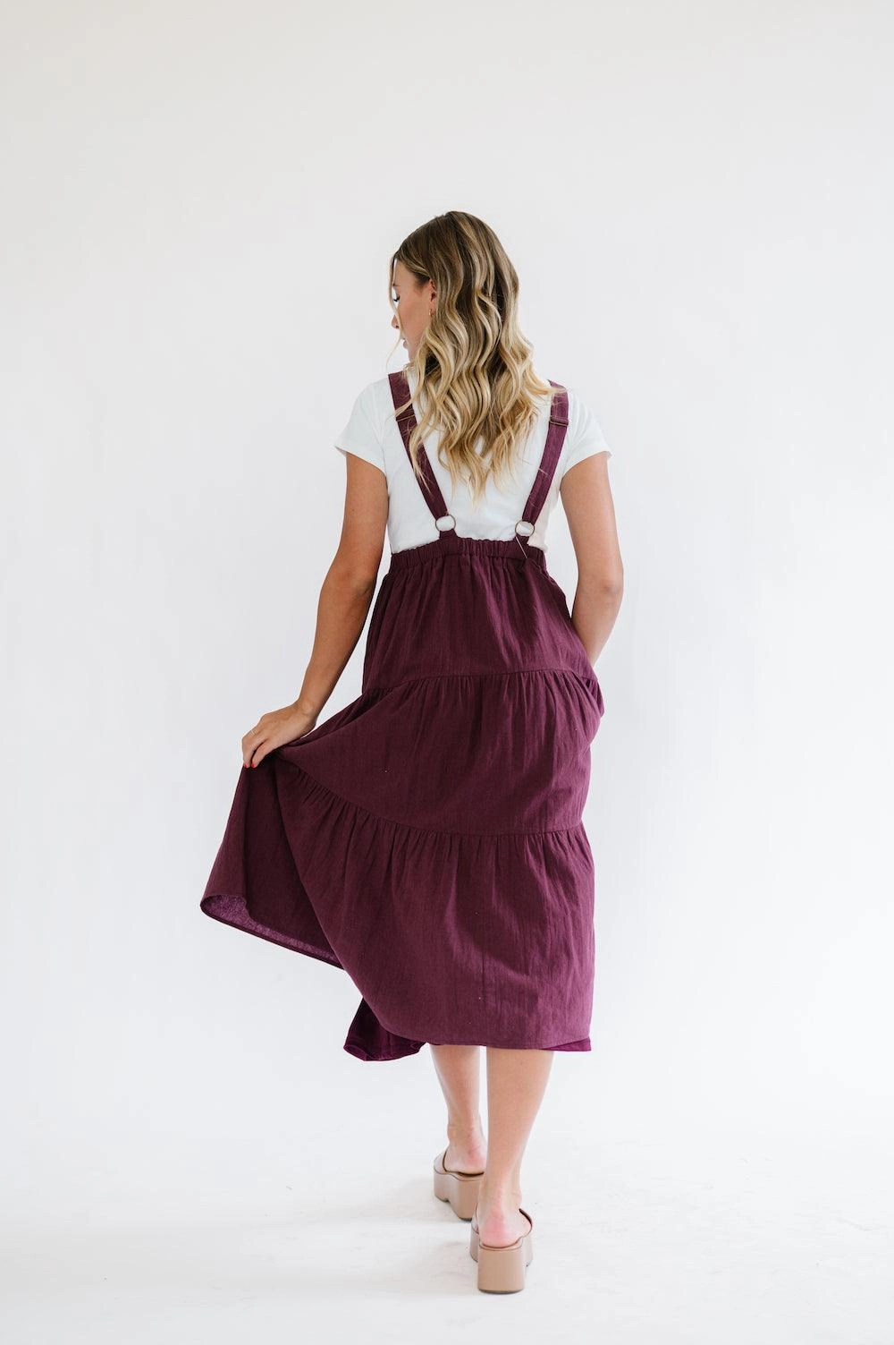 Shay Overall Dress | Plum