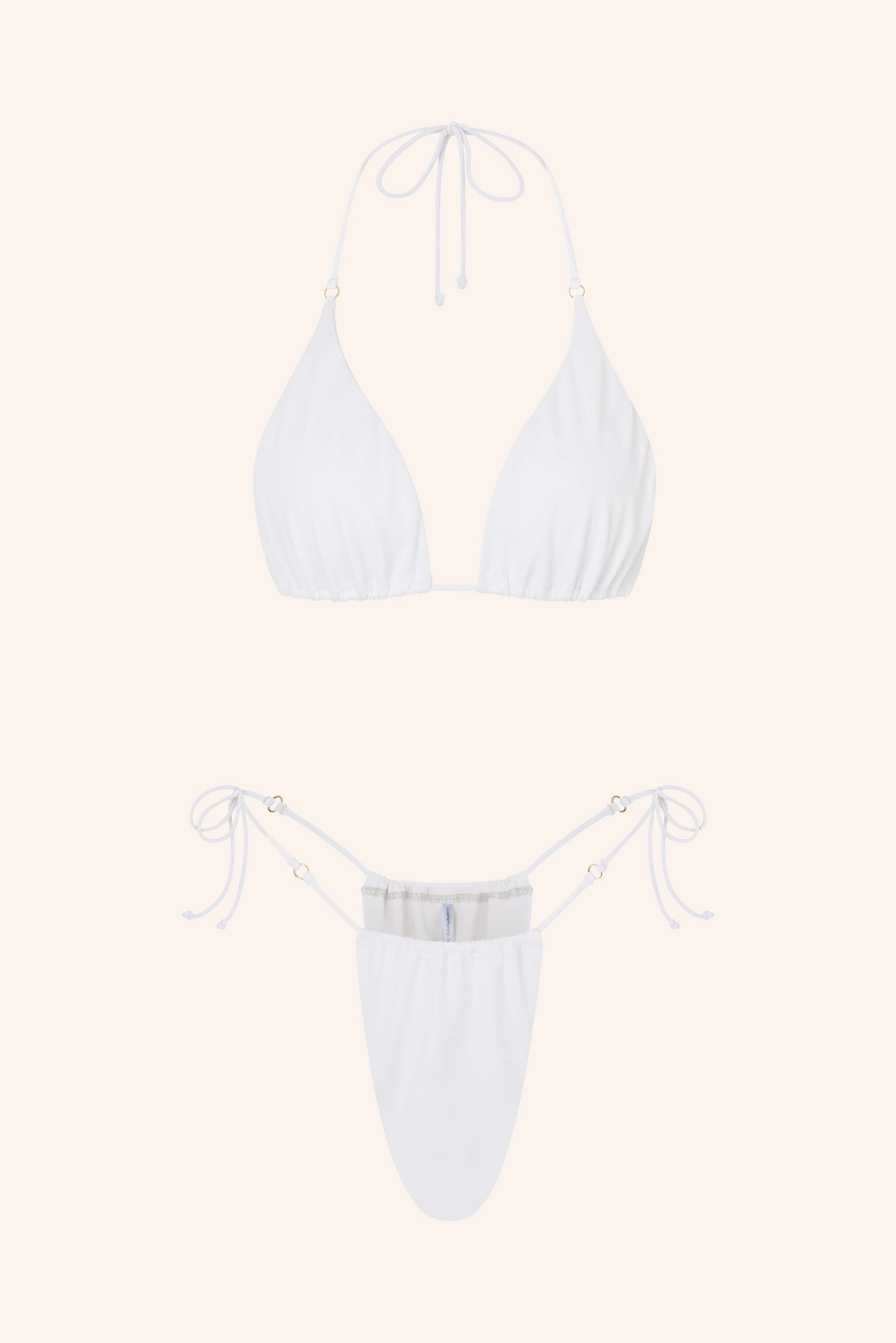 Side Tie Bikini Briefs Plum