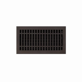 Signature Hardware SH551087ORB CON614-ORB Contemporary Style -WC - Solid Brass Wall Pre-Drilled Register with Louvers -6" x 14" - Oil Rubbed Bronze