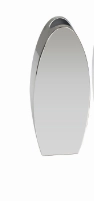 SILVER STAINLESS STEEL VASE WITH A SLEEK MIRROR FINISH