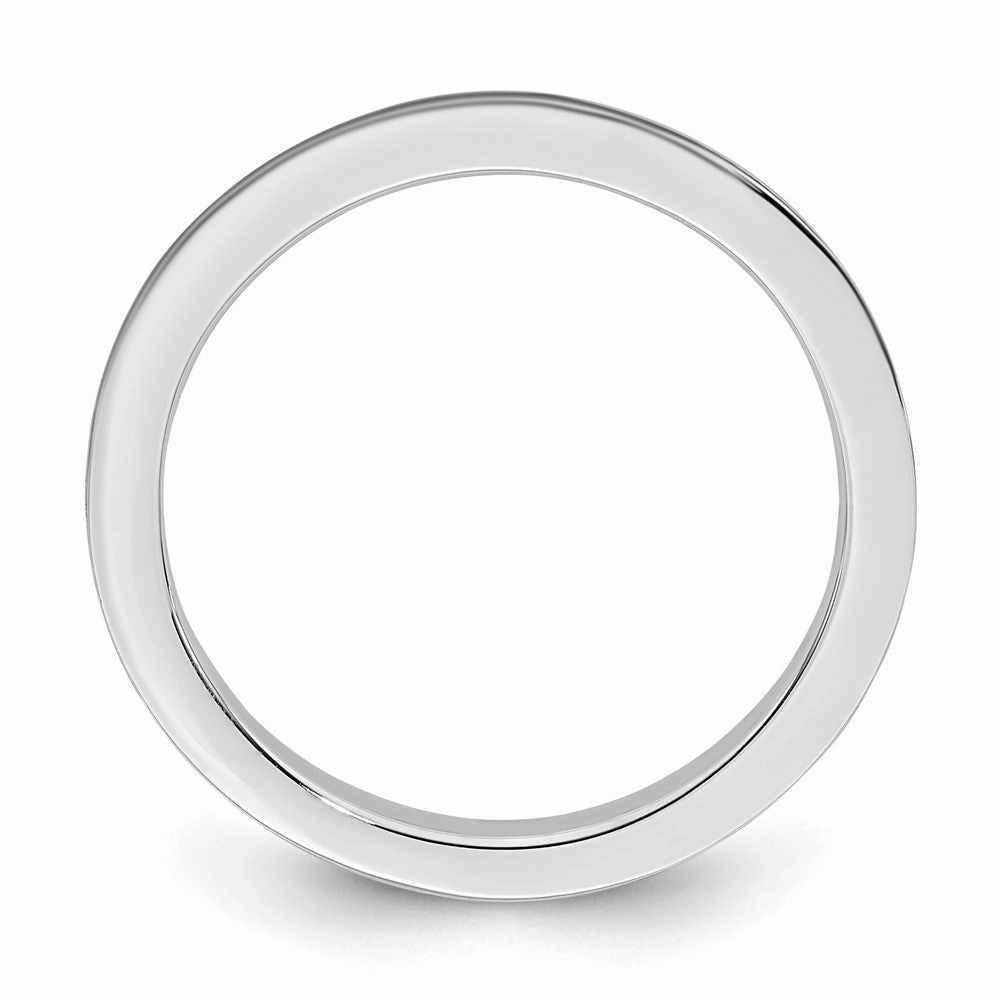 Sterling Silver Stackable Expressions Blue Enameled 1.5mm Ring | QSK132