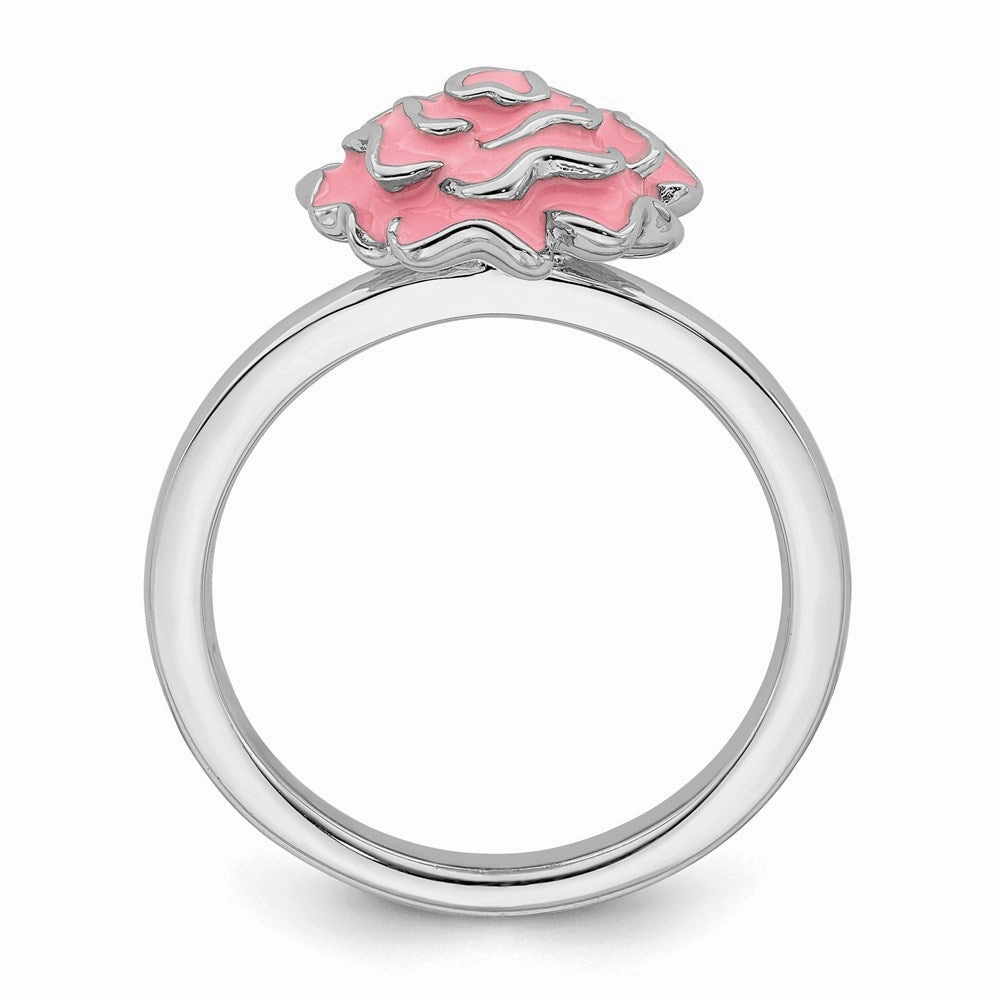 Sterling Silver Stackable Expressions Carnation Ring | QSK927