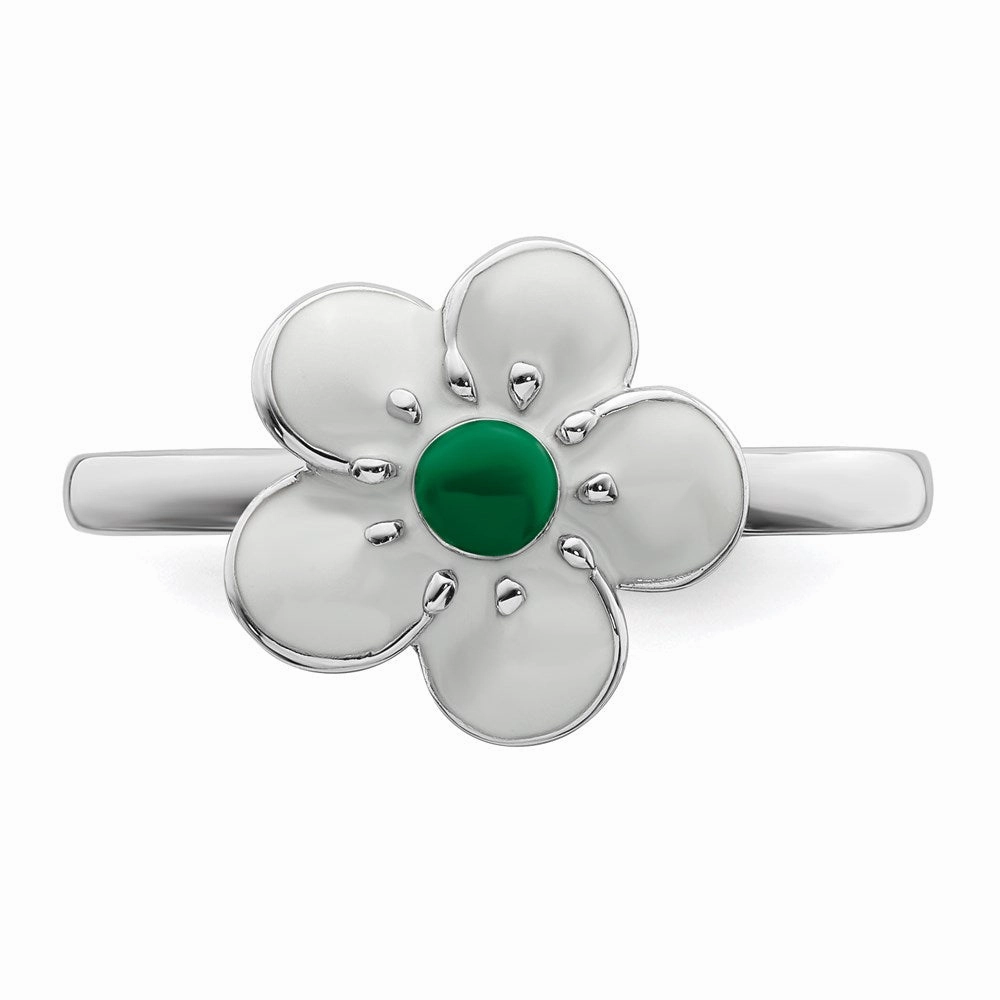 Sterling Silver Stackable Expressions Hawthorn Ring | QSK931