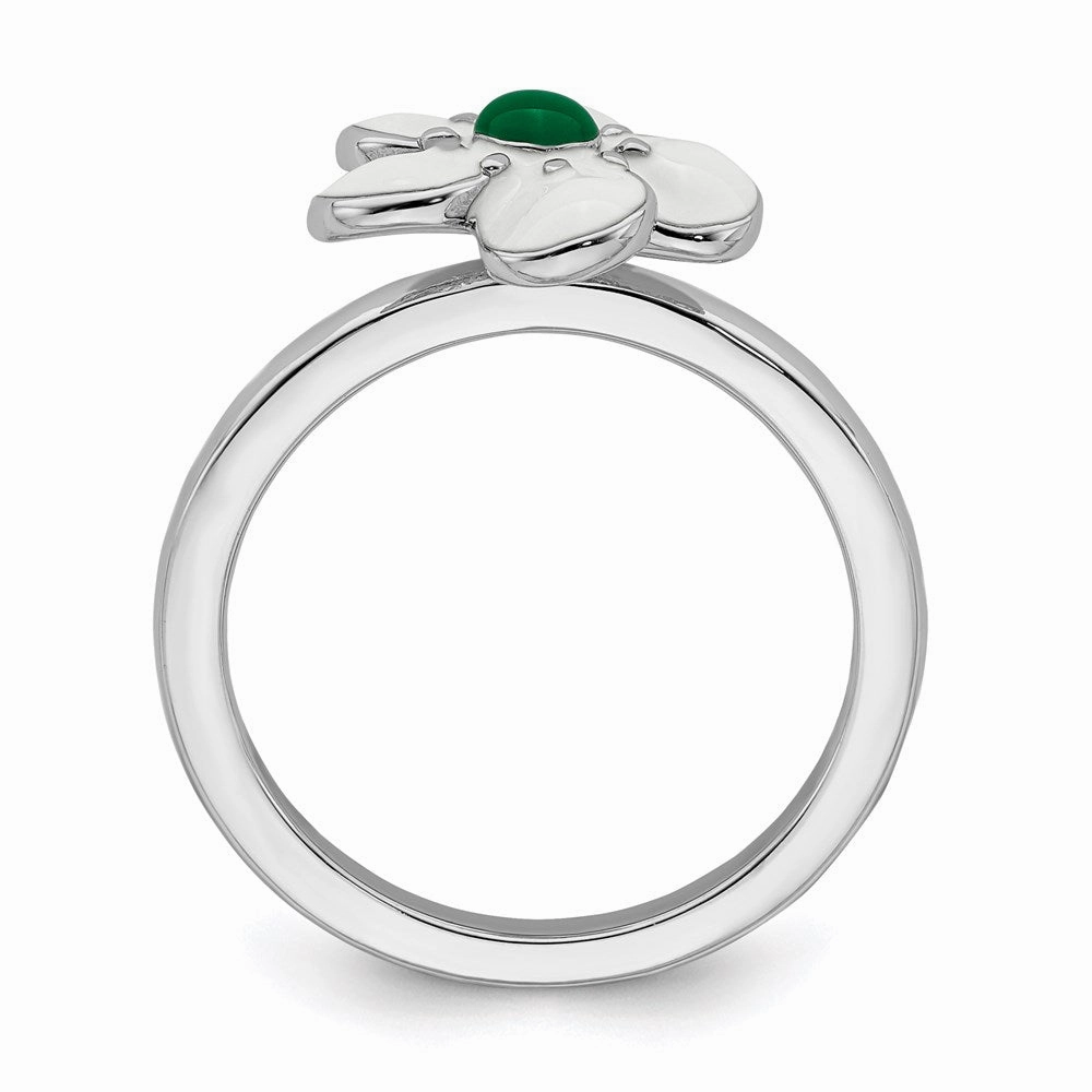 Sterling Silver Stackable Expressions Hawthorn Ring | QSK931
