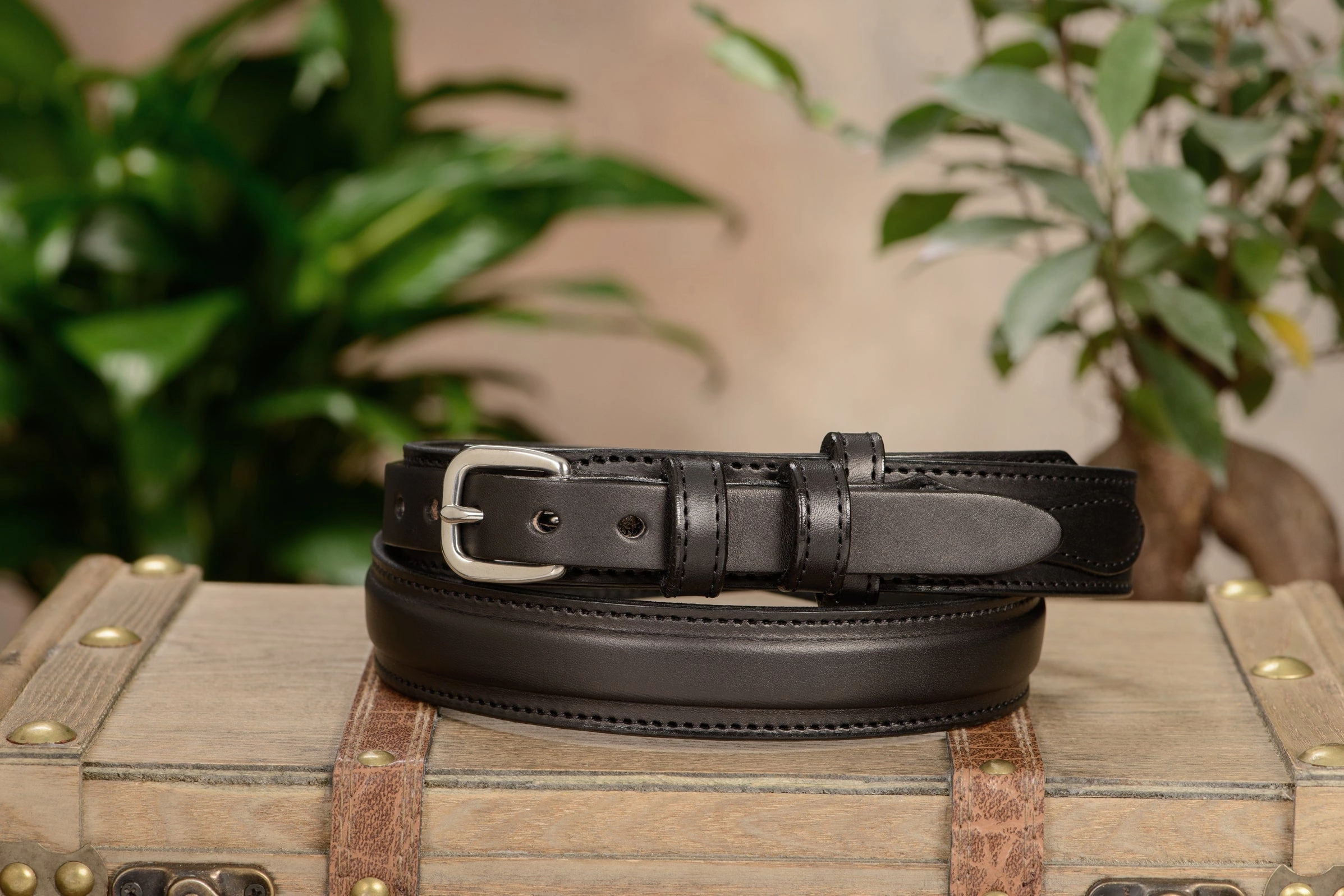 The Walker: Black Stitched Ranger 1.25"