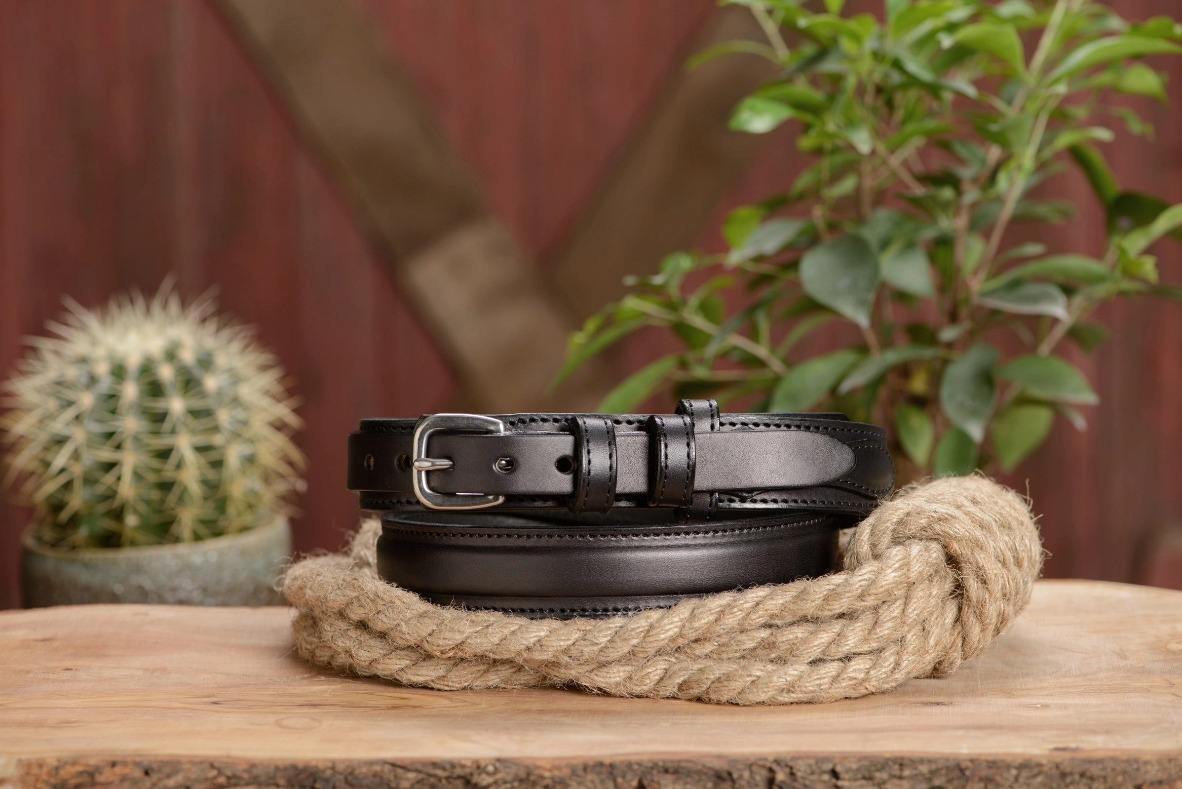 The Walker: Black Stitched Ranger 1.25"