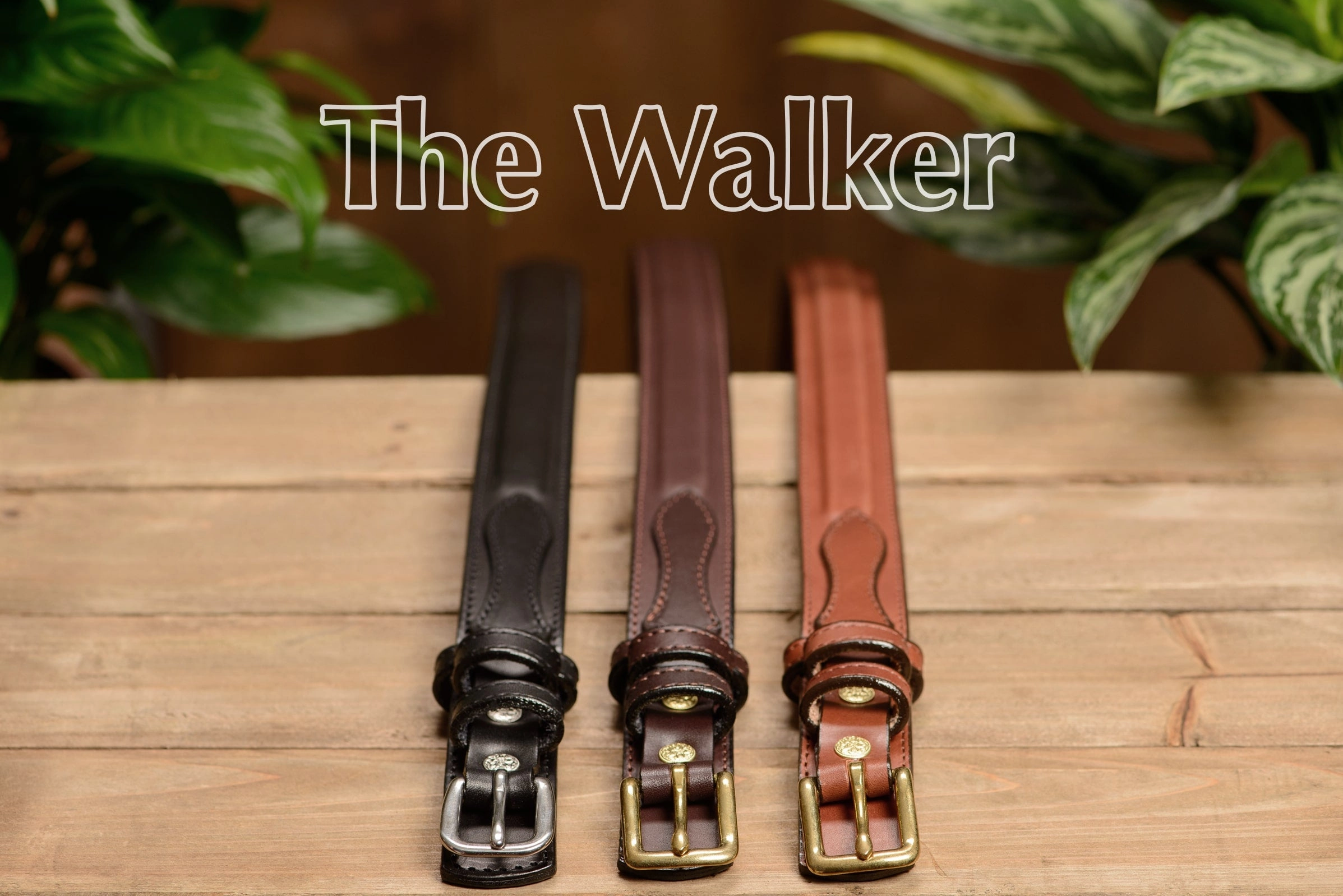 The Walker: Black Stitched Ranger 1.25"