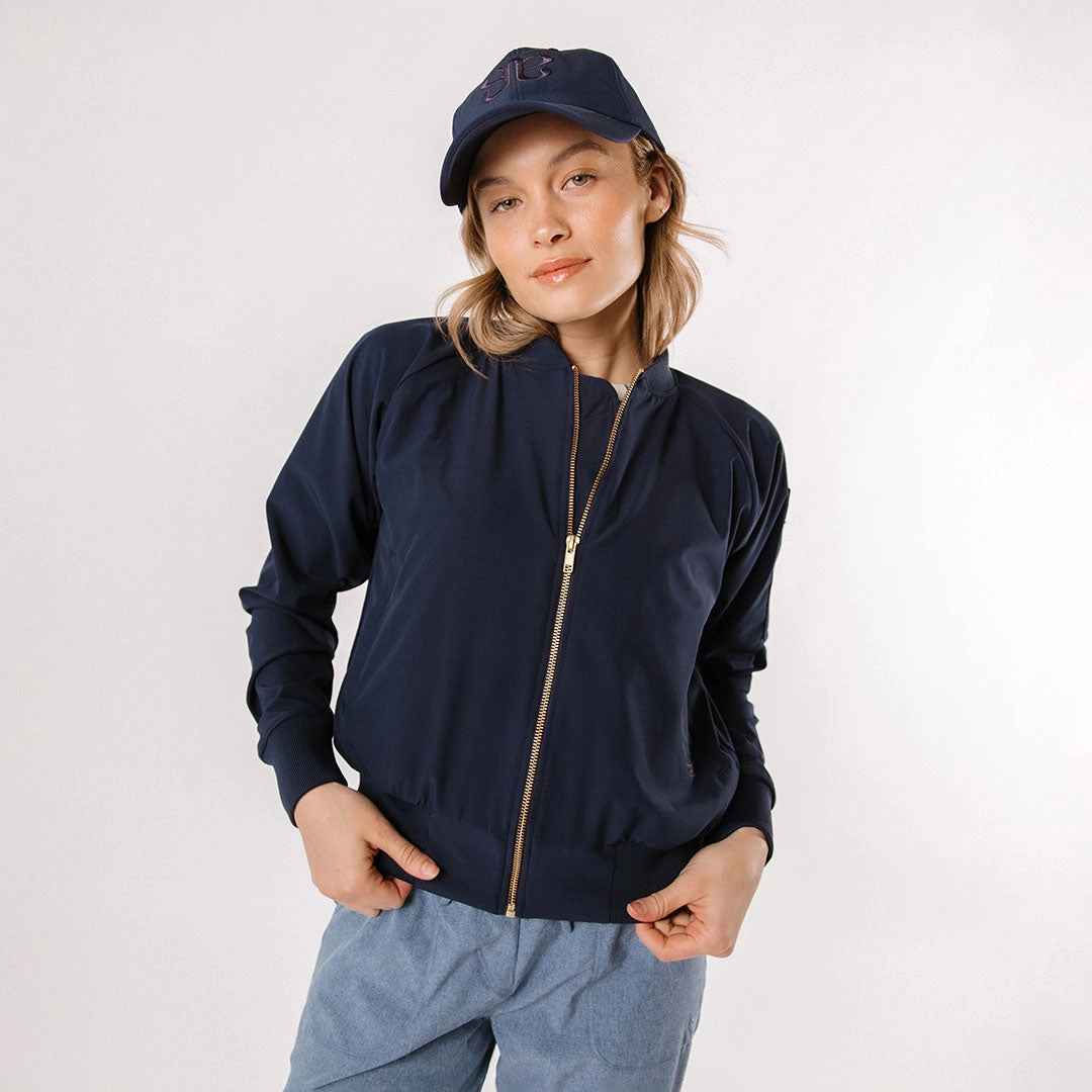 True Blue Bomber Jacket