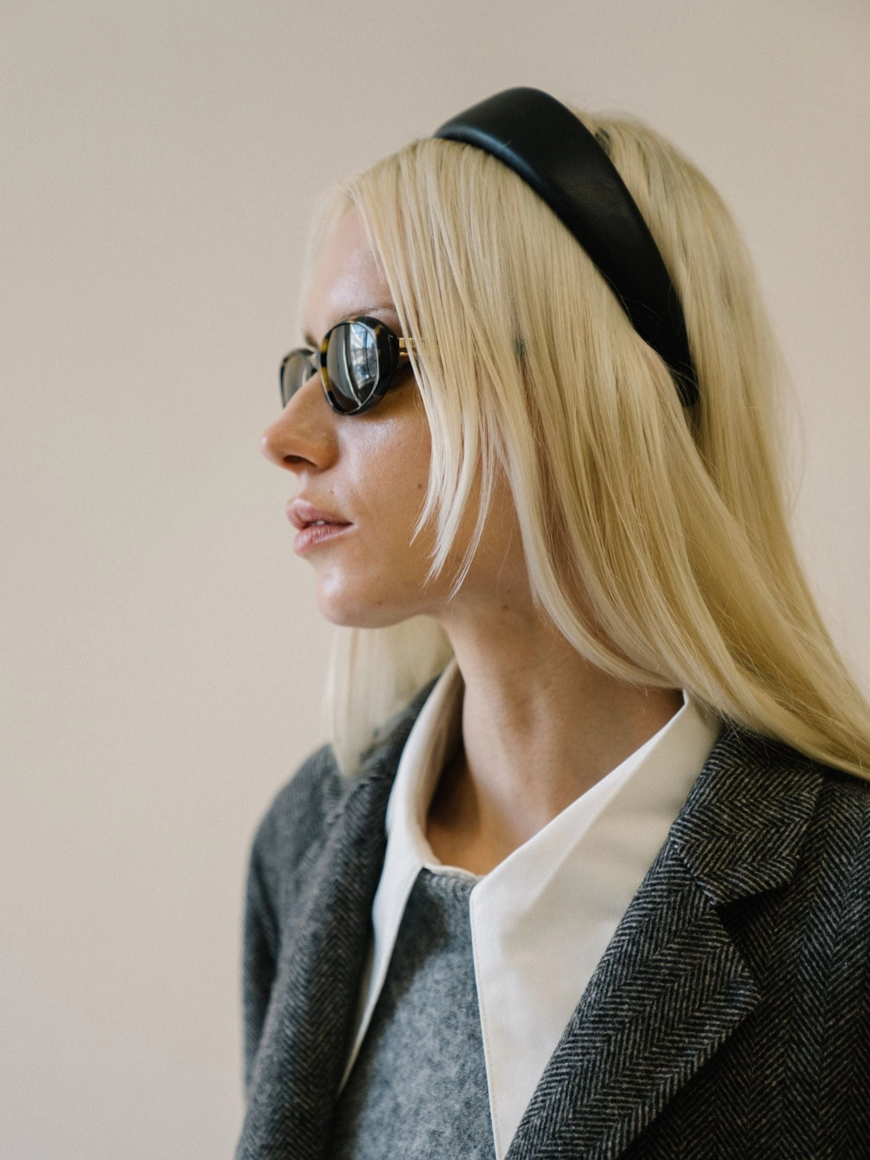 Vegan Leather Wide Headband