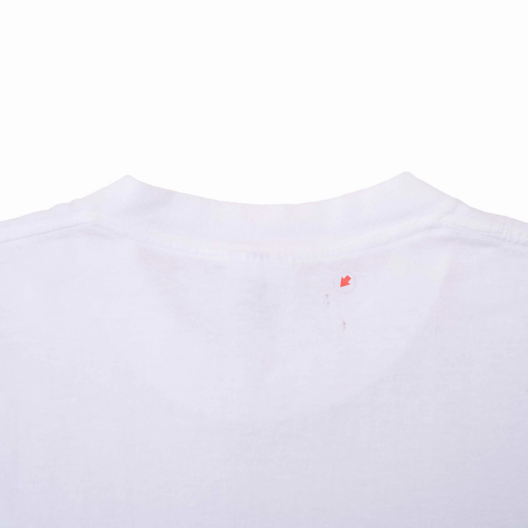 VINTAGE NIKE ALL OVER PRINT EARLY 1990S WHITE TEE SHIRT LARGE MADE IN USA
