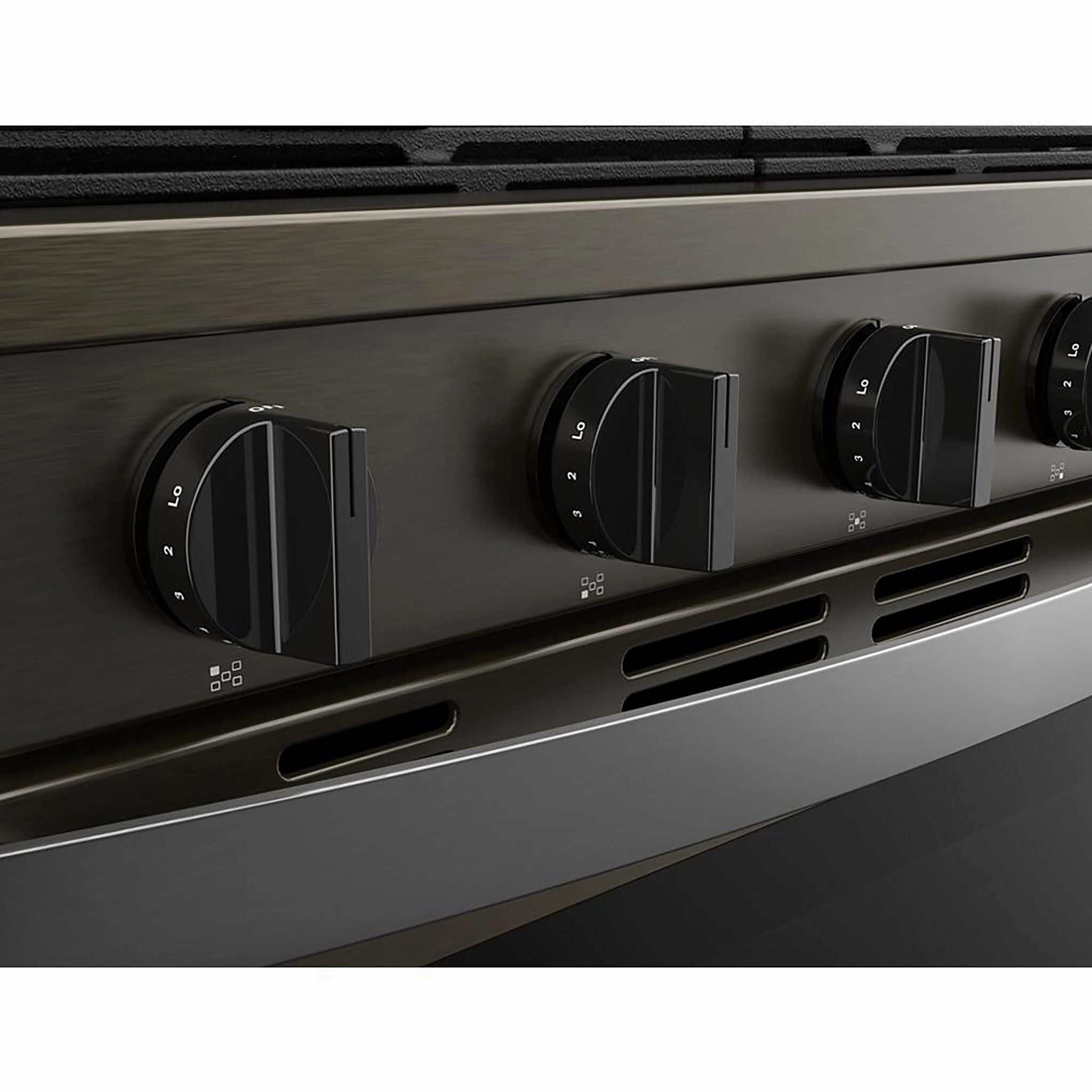 Whirlpool Print Resistant Black Stainless Gas Freestanding Range (5 Cu.Ft) - WFGS7530RV