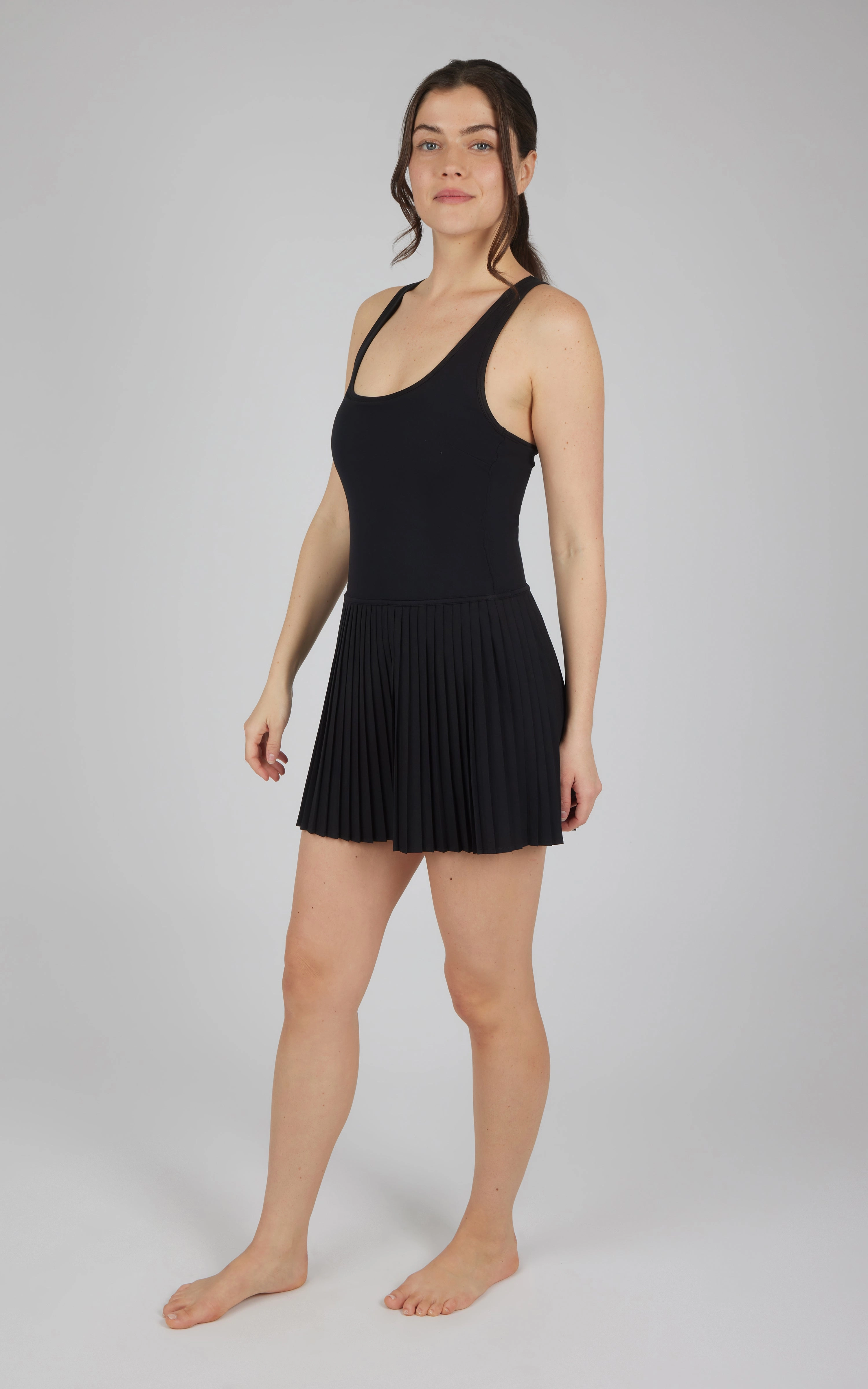Yogalicious Lux Mini Pleated Dress